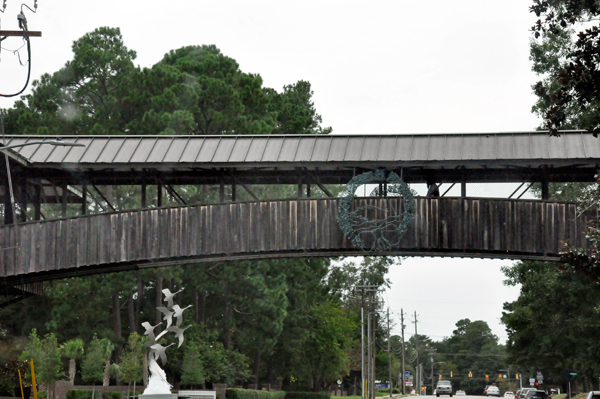 bridge from one side of street to the other side